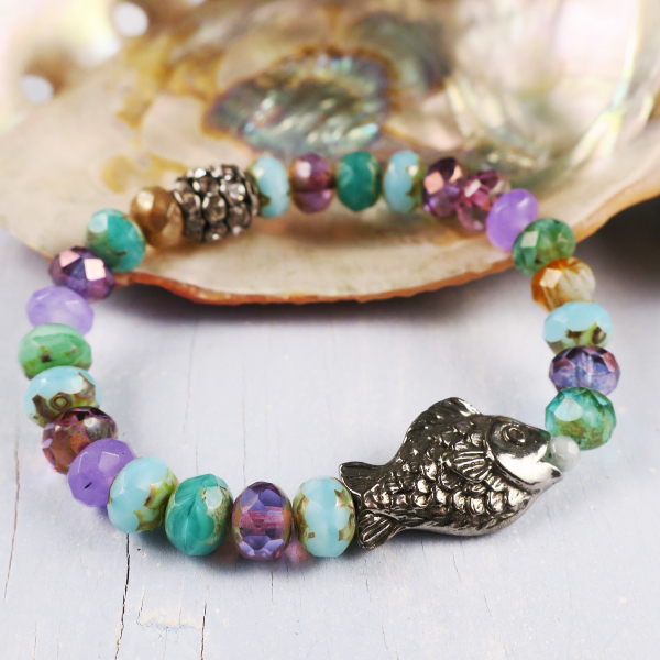 stretch fish bracelet