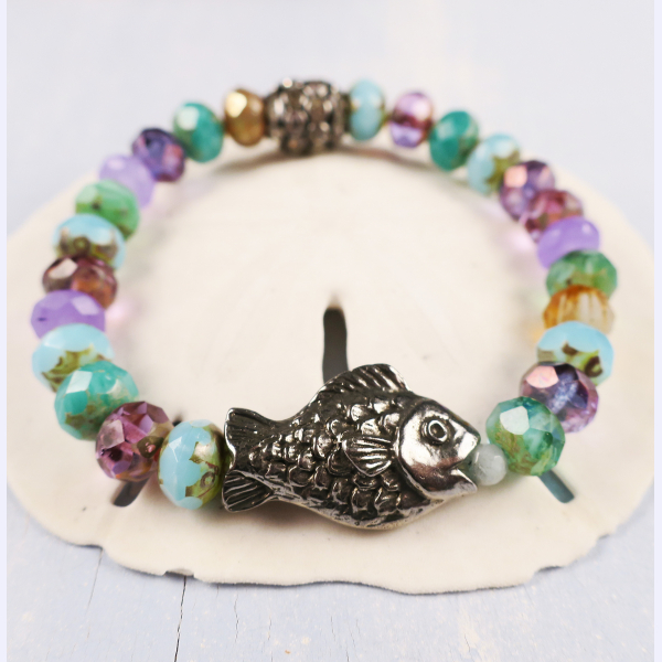 stretch fish bracelet