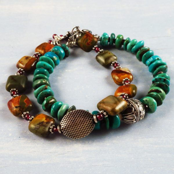 Handmade Red Creek Jasper Bracelet