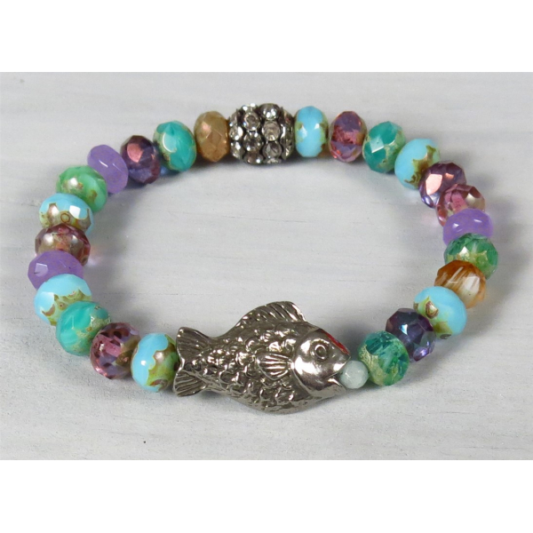 stretch fish bracelet