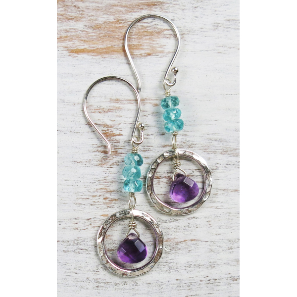 Handmade Amethyst Earrings
