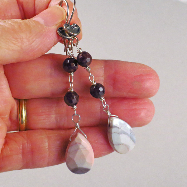Botswana agate earrings