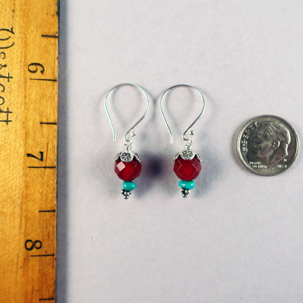 handmade carnelian earrings