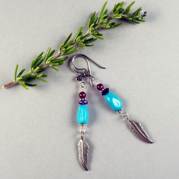 fox turquoises earrings