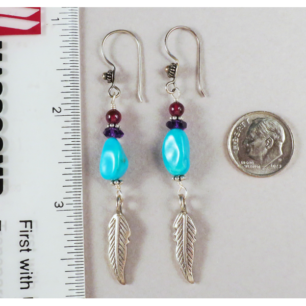fox turquoise earrings