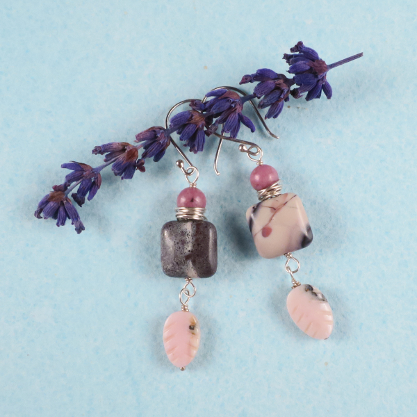 porcelain jasper earrings
