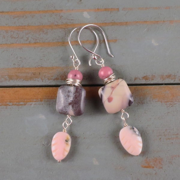 porcelain jasper earrings