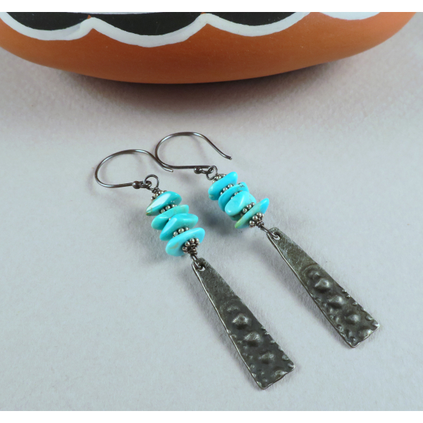 Kingman Turquoise earrings