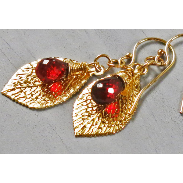 Mozambique Garnet Earrings