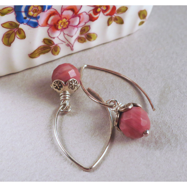 Rhodonite earrings