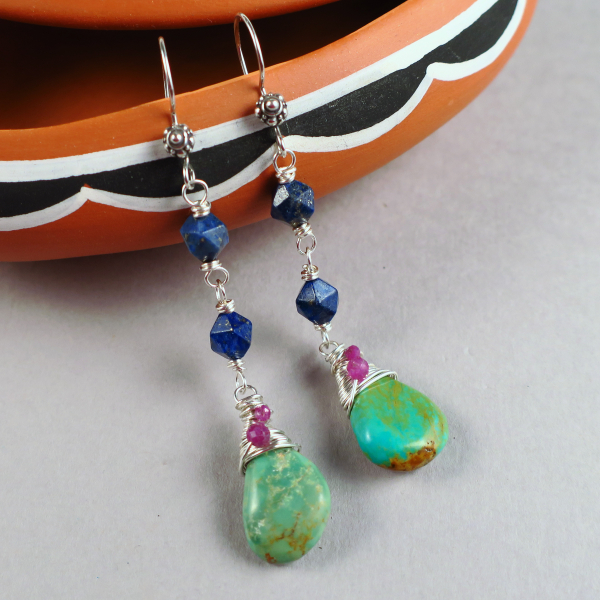 Hubei Turquoise Earrings