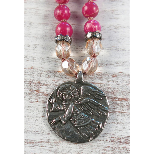 Boho Guardian Angel Necklace