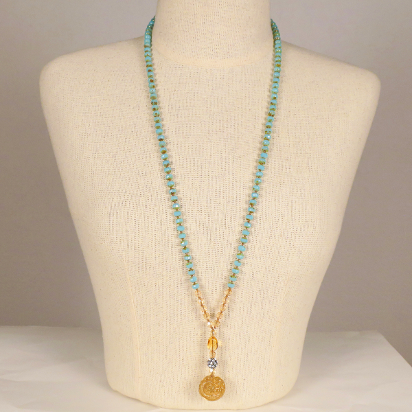 long boho mermaid necklace