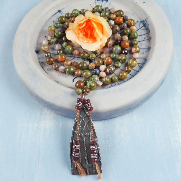rainforest jasper necklace