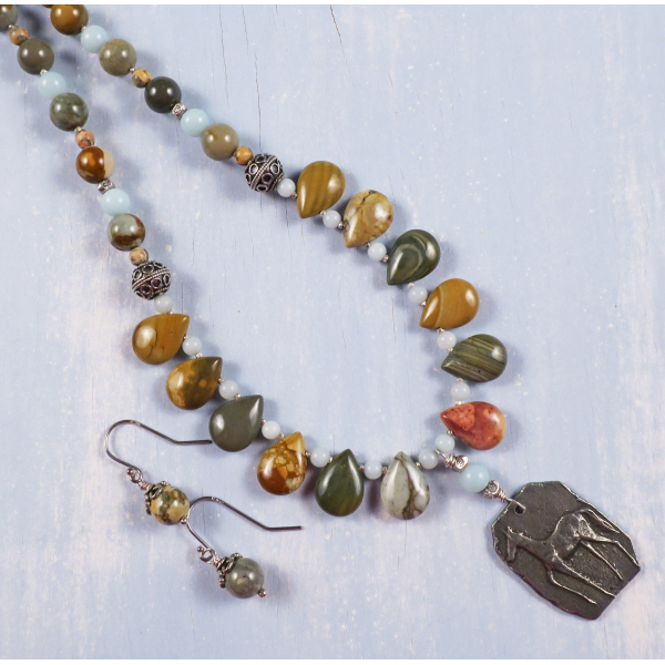 rocky butte jasper necklace