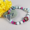 Boho amazonite heart bracelet