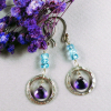handmade amethyst and apatite earrings handmade amethyst and apatite earrings
