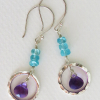 amathyst circle earrings Amethyst Earrings