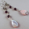 Botswana agate dangle earrings