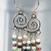 Tourmaline chandelier earrings