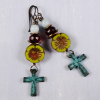 Southwestern Cross Earrings Boho Cross Earrings