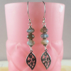 Handmade Labradorite and Sterling Silver Earrings