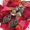 Handmade Labradorite and Sterling Silver Earrings