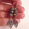 Handmade Labradorite and Sterling Silver Earrings