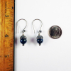 Handmade Lapis and Bali Silver Earrings