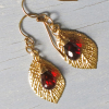 Handmade Garnet Earrings