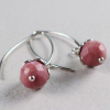 Rhodonite earrings Rhodonite and Thai Silver Earrings