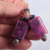 Crazy lace agate earrings