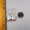 white coin pearl earrings