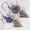 Lampwork butterfly earrings