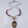 Gemstone Sea turtle necklace
