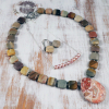 Mexican lace agate necklace