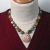 Jasper and agate necklace Mexican lace agate necklace