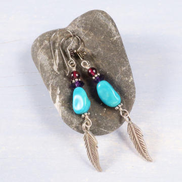 fox turquoises earrings