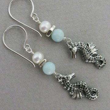 Seahorse earrings