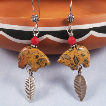 bear fetish earrings