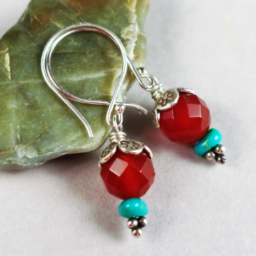 handmade carnelian earrings carnelian earrings