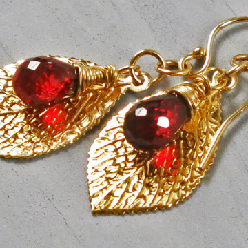 Mozambique Garnet Earrings
