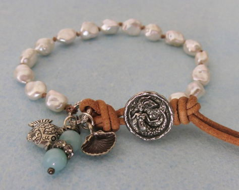 Boho Keishi Pearl Mermaid Bracelet
