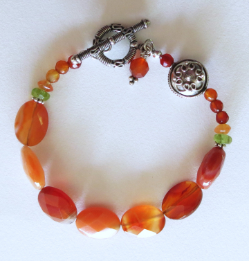 Carnelian Bracelet with Bali Silver