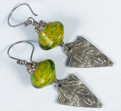 Rustic Leaf Earrings