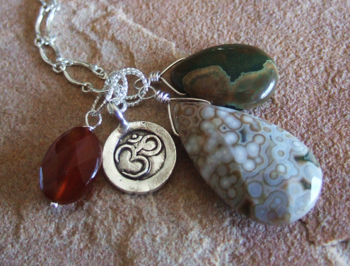 Ocean Jasper Pendant Necklace