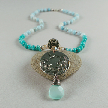 Handmade Boho Amazonite Necklace Handmade Boho Amazonite Necklace